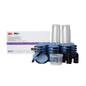 3m 051131263147 Pps 2.0 Spray Gun Cup Lids And Liners Kit 26314 Mini 6 Ounces 125-micron
