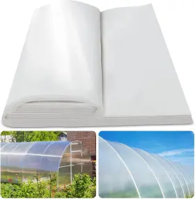 Slm-12 Aapee 12x25 Ft Greenhouse Plastic Film Sheeting Cover 6 Mil Thickness Clear Greenhous