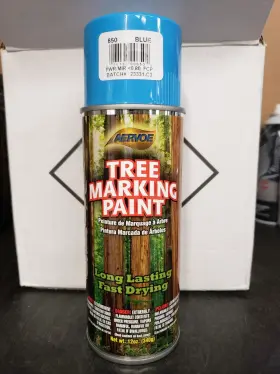 Aervoe 088193006504 Tree Marking Paint Blue- 12oz Aerosol Cans- Case Of 12