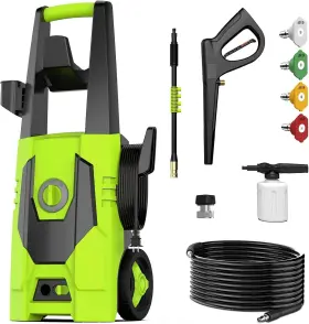 Pw1600u Agiiman Electric Pressure Washer - 4800psi Max 3.1 Gpm Power Greenn