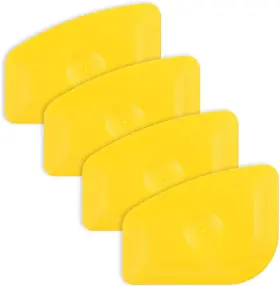 Ahchay 784117374444 Small Handy Plastic Scraper Hard Sharp Card Round Edge For Home Universal