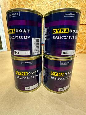 Akzonobel 713707501795 4x Quart Liter Dyna Coat 567753 Basecoat Sb Mm B40 - Deep Blue