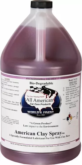 All American Car Care Products 634041382803 Clay Spray 1 Gallon