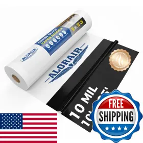 B0f63dyg1d Alorair Crawl Space Vapor Barrier 10 Mil 10ftx25ft Drop Cloth Coveri