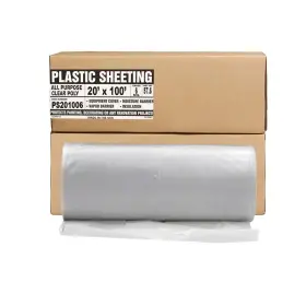 Ps201006 Aluf Plastics Plastic Sheeting - 20ft X 100ft 6 Mil Heavy Duty Gauge Clear V
