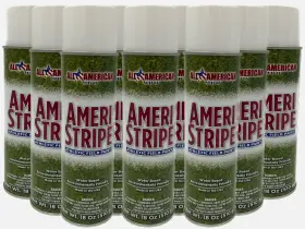 Ameri-stripe 799491413634 White Grass Aerosol Striping Spray Paint - 1 Case Pack 12 Cans