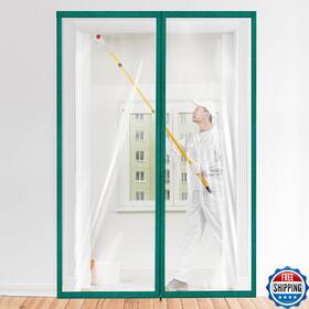 Amylove B0ffh5m966 60x102 Dust Barrier Kit Reusable Plastic Curtain Cover Construction Door