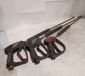 Annovi Reverberi Al36 Lot Of 3 High Pressure Spray Guns Incl. Ar And 2 Unbranded With 36 Inch Wands