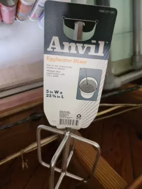 Synchkg119926 Anvil New Eggbeater Mixer 5 Inch X 23 3/8