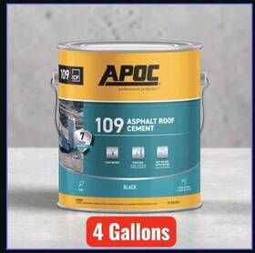 Apoc 025056109118 Black Asphalt Roof Cement 4 Gallons Sku 1028628 Mfr Ap-1091
