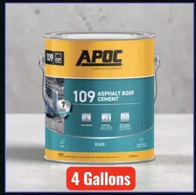 Ap-1091 Apoc 025056109118 Black Asphalt Roof Cement 4 Gallons Sku 1028628 Mfr