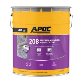 Ap-2085 Apoc Black Jack Silver-seal 700 High-gloss Silver Fibered Aluminum Roof Coating 5 Gal