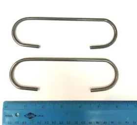 Hc180-06 Argon Lot Of 36 Powder Coating Paint Metal C Shape Hooks Hangers - 6 Inch Long