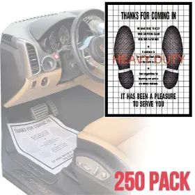 Automat 445040688642 Car Floor Mats Disposable Paper Vehicle Interior Protection Heavy Duty Cover Set