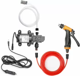 100w Bang4buck 780330803242 Portable Intelligent Electric Pressure Washer Pump 100 W-black Hose Orange