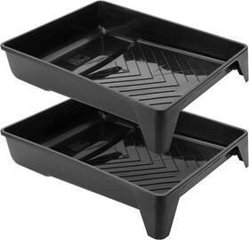 Bates Choice Eikb002b417 Bates- 9 Inch Paint Tray 2 Pack Black Plastic Roller