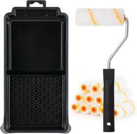 Bates Choice Yglo015b417vq Bates- 4 Inch Paint Roller Kit 14 Pcs Small 1x Black