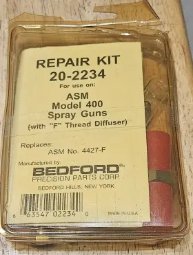 20-2234 Bedford Asm Model 400 Spray Gun Repair Kit 4427-f Brand New Airlessco
