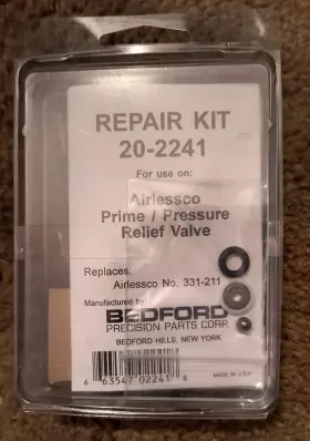 20-2241 Bedford 331-211 For Airlessco Prime/pressure Relief Valve