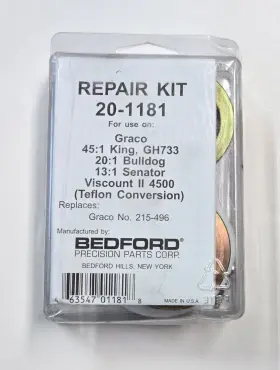 20-1181 Bedford Precision Parts Graco 215496 Repair Kit Gh733 King 45 1 Bulldog 20 Usa Made
