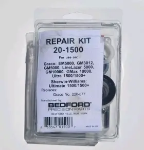 20-1500 Bedford Precision Parts Graco 220877 Repair Kit For Gm3012 And Linelazer 5000 &... Quality Aftermarket