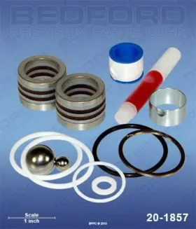 107-051 Bedford Precision Parts Corp. 20-2242 Repair Kit 20-1857 For Titan Powrtwin 3500/4500/4900 Replacement #107-051