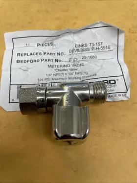 P-h-5516 Bedford Replaces Binks 29-1680 Air Inch Cheater Valve 73-157 Devilbiss