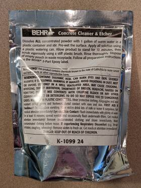Behr K-1099 - 1 Lb Concrete Cleaner And Etcher Acid Powder