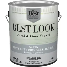 W39w00603-16 Best Look 1 Gal. Extra Deep Base Heavy-duty Acrylic Latex Satin Porch And Floor