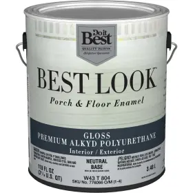W43t00804-16 Best Look 1 Gal. Neutral Base Polyurethane Gloss Porch And Floor Enamel Sim