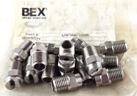 4f5040 Bex 1/4f5040 New Flat Fan Shaped Spray Nozzle 303 Stainless Steel Lot Of 15
