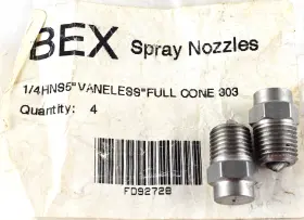 4hns5 Bex 1/4hns5 New Vaneless Full Cone Nozzle 303 Stainless Steel Lot Of 2