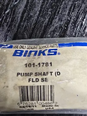 101-1781 Binks Pump Shaft Nos