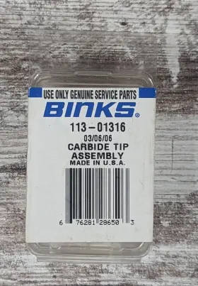 113-01316 Binks Air-assisted Airless Gun Tips Carbide Tip Assembly