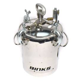Binks 183s-200 Pressure Tank Stainless Steel Paint Pot Gal Asme 110 Psi 2-gallon