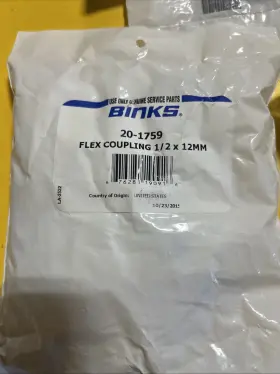 20-1759 Binks 201759 Flex Coupling 1/2 X 12mm