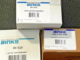 2465-12hv-sp Binks Trophy Hvlp Gun With 1 Quart Pressure Cup And Regulator