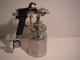36-36sd Binks Model 7 Paint Spray Gun And Sharpe 450 Cup - Made In The Usa