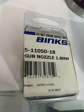 45-11050-18 Binks Trophy Gun Fluid Nozzle - 1.8mm 29.99 Delivered