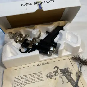 4z985 Binks Model 7 Paint Spray Gun With 36sd Nozzle Open Box Nos W Paperwork