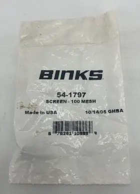 54-1797 Binks 100 Mesh Filter Element 5871