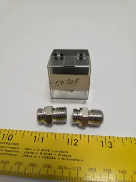 54-308 Binks Trophy Spray Gun Air Connection Fitting Lot Of 2