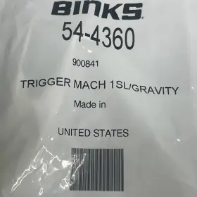 54-4360 Binks Trigger Gravity Feed Mach 1sl/gravity 900841