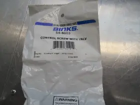 54-6003 Binks Control Screw With Valve