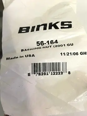 56-164 Binks 2100 Gun Packing Nut Lot Of 2 .. 17.99 Nib