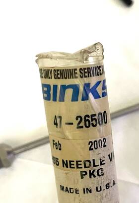 Binks 6220-4308-2 47-26500 Fluid Needle For Model 21 21v And 21m Automatic Spray Gun