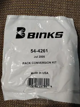 54-4261 Binks 676281117944 Pack Conversion Kit. New In Package