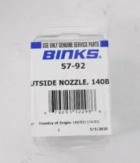 140b Binks 676281122986 57-92 Outside Nozzle Gun Genuine Oem Replacement Unit Tool Set
