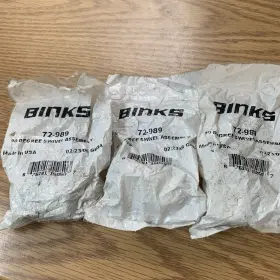 72-989 Binks Lot Of 3 90 Degree Swivel Assembly See Pics