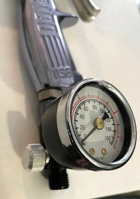 Binks 73-125 Air Flow Control Valve Cheater With Gauge